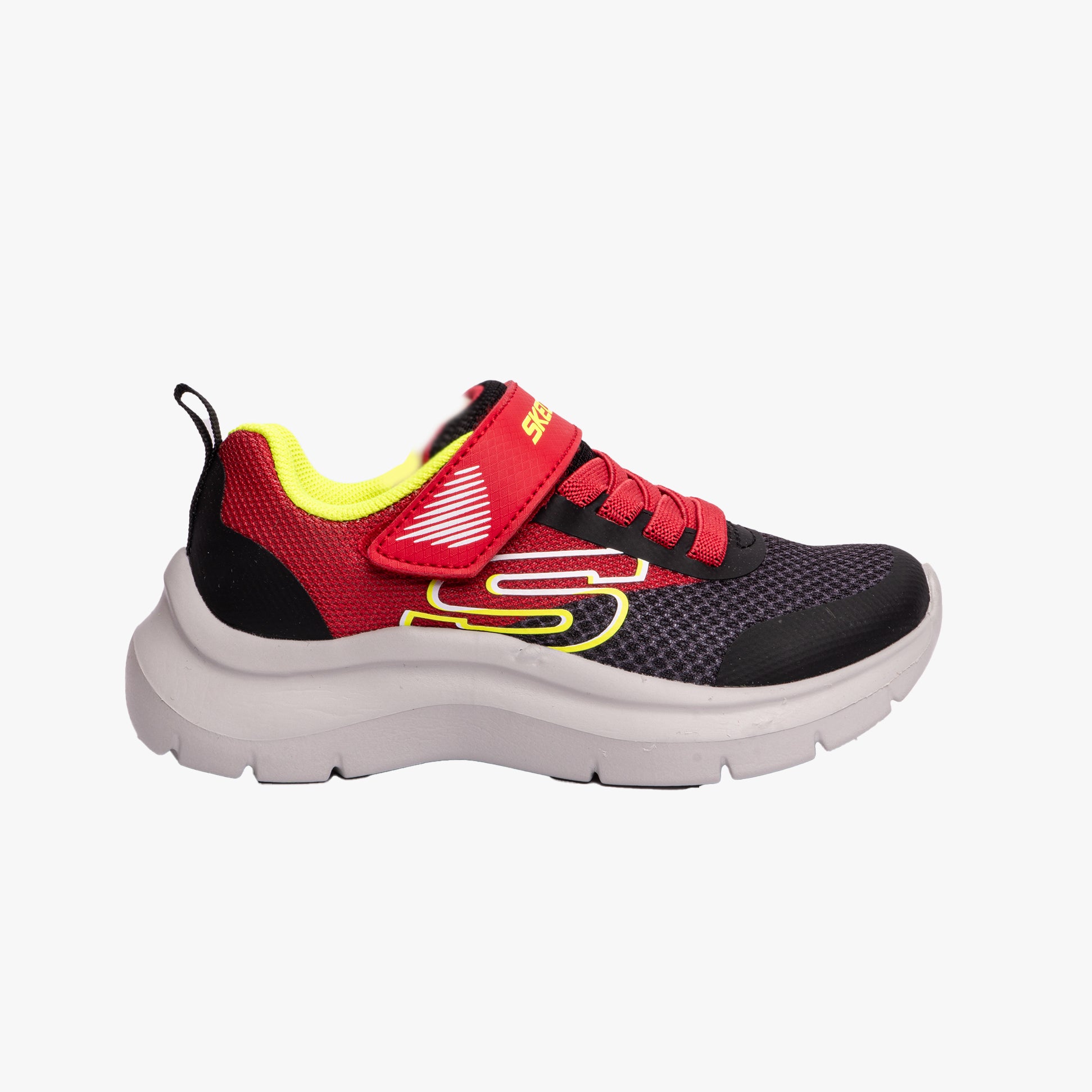 Skechers SKECH FAST SOLAR-SQUAD Boys Trainers Red/Black