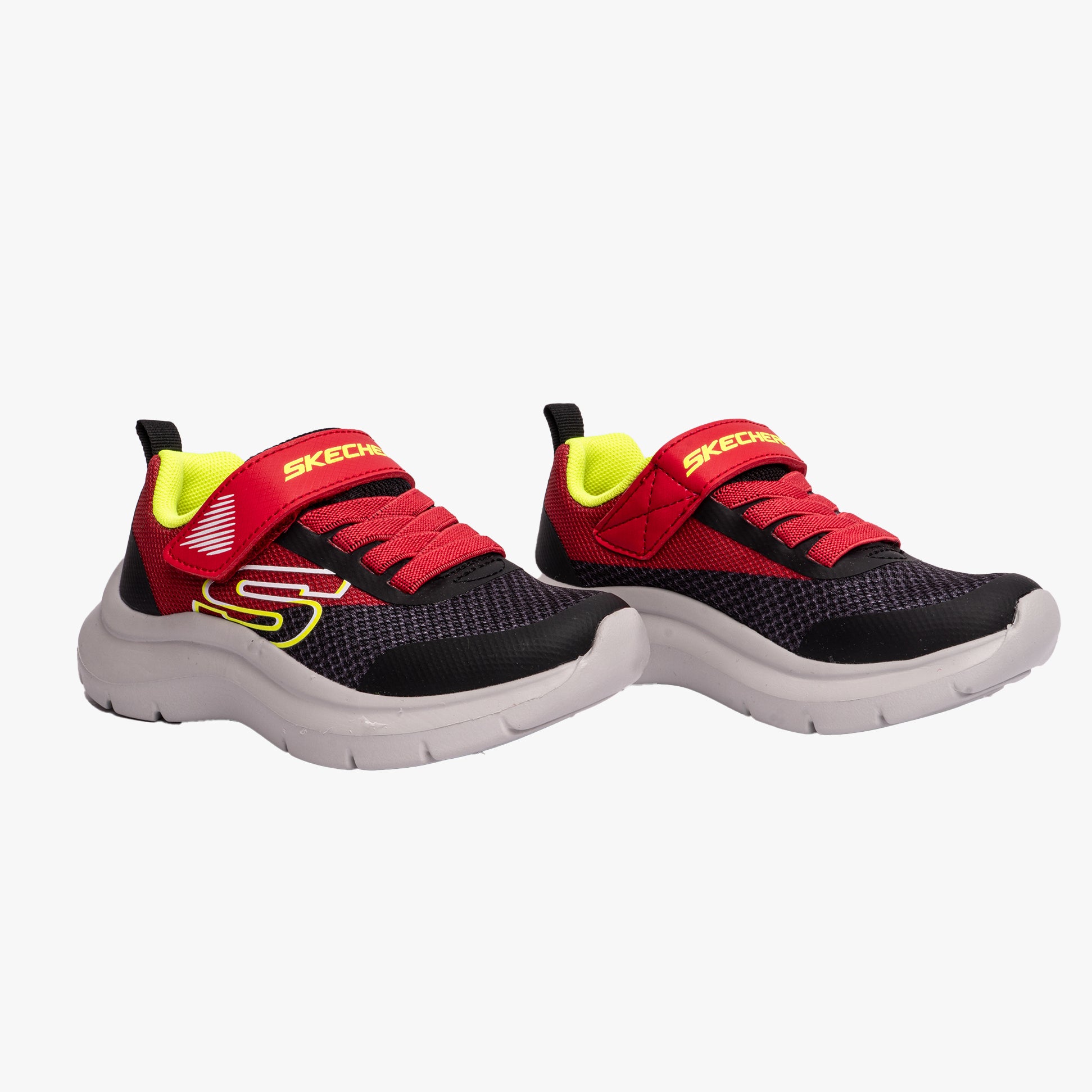 Skechers SKECH FAST SOLAR-SQUAD Boys Trainers Red/Black