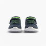 Skechers 403908L/NVLM BOUNDER - TREKZIC Boys Trainers Navy/Lime rear view with green accents.