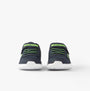 Skechers 403908N/NVLM BOUNDER - TREZIC Boys Trainers Navy/Lime front view with touch fasten and lace-up features.