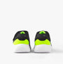 Skechers 403908N/NVLM BOUNDER - TREZIC Boys Trainers Navy/Lime rear view showcasing synthetic material and bright lime accents.