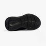 Skechers 404015N/BBK SKECH-LITE PRO - SPRINT SURGE Boys Trainers Black bottom sole view. Rubber material with textured grip.