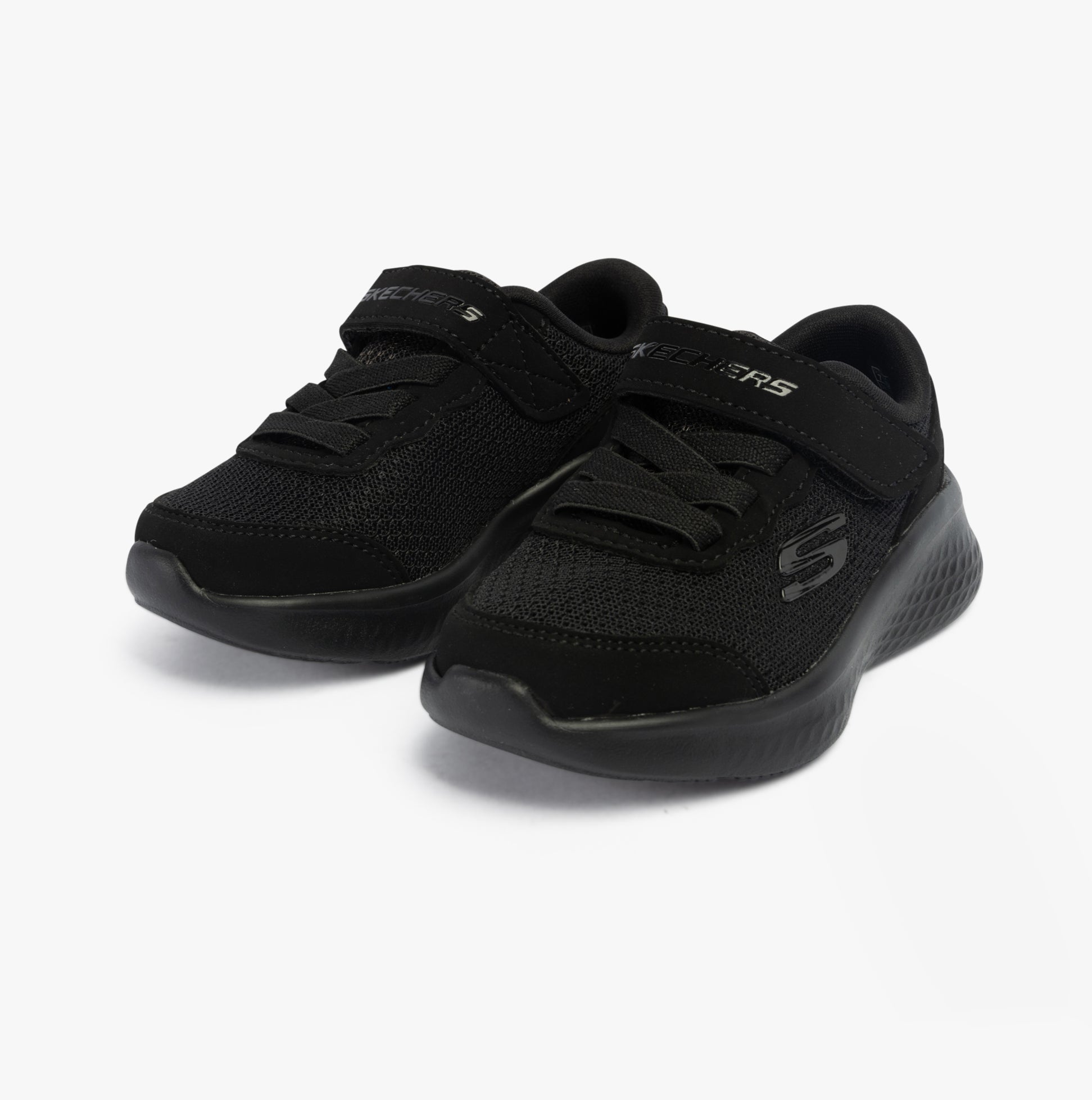 Skechers 404015N/BBK SKECH-LITE PRO - SPRINT SURGE Boys Trainers Black side view showcasing lightweight design and lace-up closure.