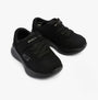 Skechers 404015N/BBK SKECH-LITE PRO - SPRINT SURGE Boys Trainers Black side view with black synthetic/mesh upper and lace-up closure.
