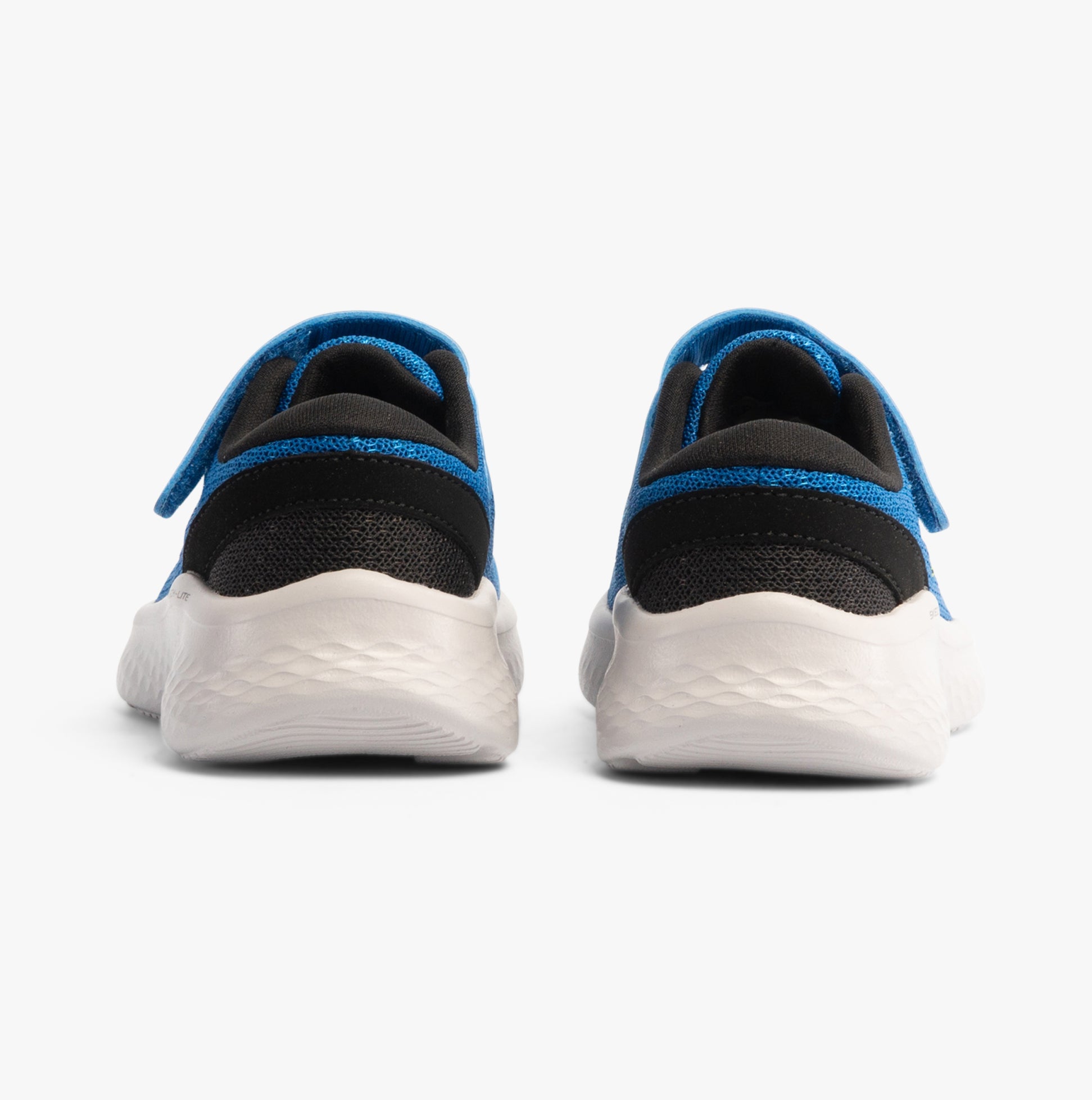 Skechers 404015N/BLBK SKECH-LITE PRO - SPRINT SURGE Boys Trainers Blue/Black rear view showing lightweight synthetic upper.