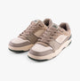 Skechers 406157L/TPE SKX-228 Boys Trainers Taupe side view of casual trainers with suede and synthetic materials.