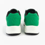 Skechers 52458/GRW UNO - STAND ON AIR Mens Trainers Green White rear view showing green and white design.