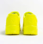 Skechers 52458/LIME UNO - STAND ON AIR Mens Trainers Lime rear view features a bright yellow synthetic leather design.