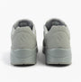 Skechers 52458/LTGY UNO - STAND ON AIR Mens Trainers Light Grey rear view showing the sleek design and low top structure.