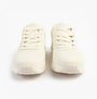 Skechers 52458/WWHT UNO - STAND ON AIR Mens Trainers White front view showing lace-up design and synthetic leather upper.