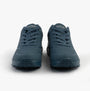 Skechers 73690/BLU UNO - STAND ON AIR Womens Trainers Blue front view featuring synthetic upper and lace-up closure.