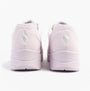 Skechers 73690/LVLP UNO - STAND ON AIR Womens Trainers Purple rear view showcasing the soft synthetic upper and wedge heel.