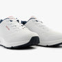 Skechers 73690/WNVR UNO - STAND ON AIR Womens Trainers White/Red side view, showcasing comfort and style.