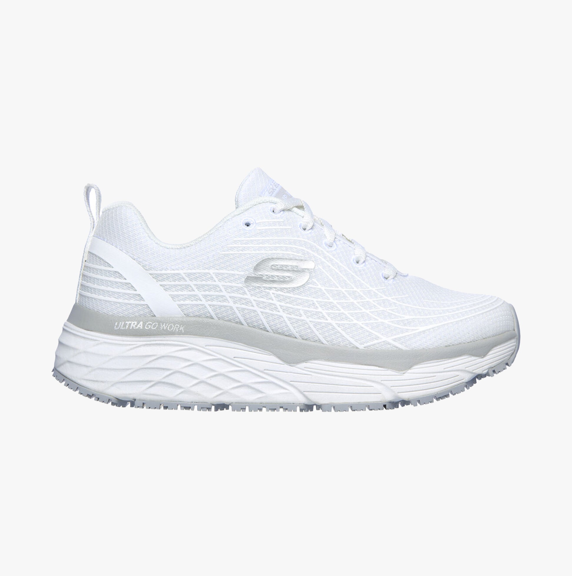 Skechers Work 108016EC MAX CUSHIONING ELITE SR Womens Occupational Trainers White