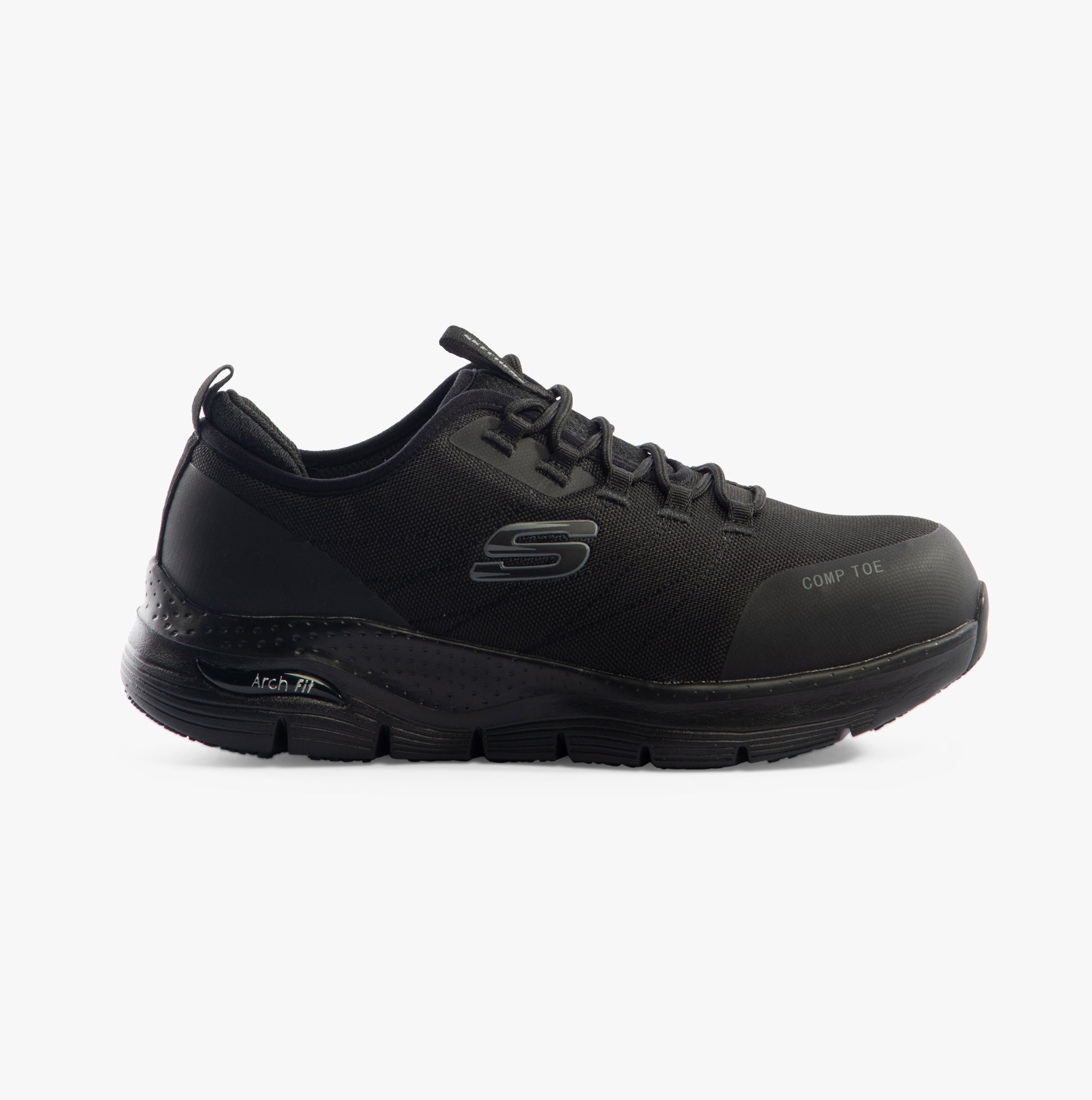 Skechers Work 108075EC ARCH FIT SR - EBINAL Womens Safety Trainers Black