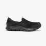 Skechers Work 76580EC COZARD SR Womens Occupational Trainers Black side view, slip-on, rubber sole, relaxed fit