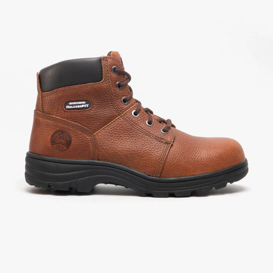 Skechers Work 77009EC Workshire ST Mens Steel Toe Safety Boots Brown