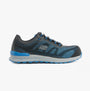 Skechers Work 77180EC BULKLIN - LYNDALE Mens Safety Trainers Blue side view showing composite toe cap and slip-resistant sole.