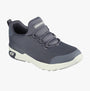 Side view of Skechers Work 77281EC MARSING - WAIOLA SR Womens Occupational Trainers Charcoal with lace-up design and slip-resistant sole.