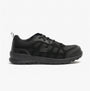 Skechers Work 77289EC BULKLIN - AYAK Womens Safety Trainers Black side view showing lace-up design and scuff-resistant toe.