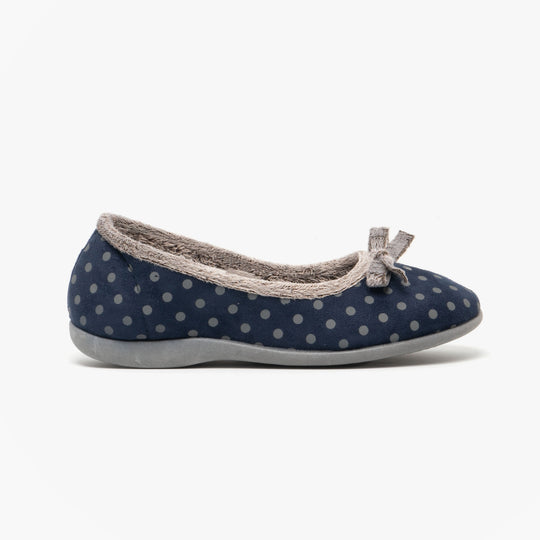 Sleepers LOUISE Womens Full Slippers Navy