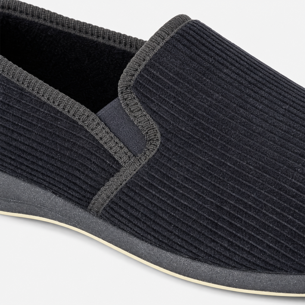 Sleepers PHIL Mens Full Slippers Black