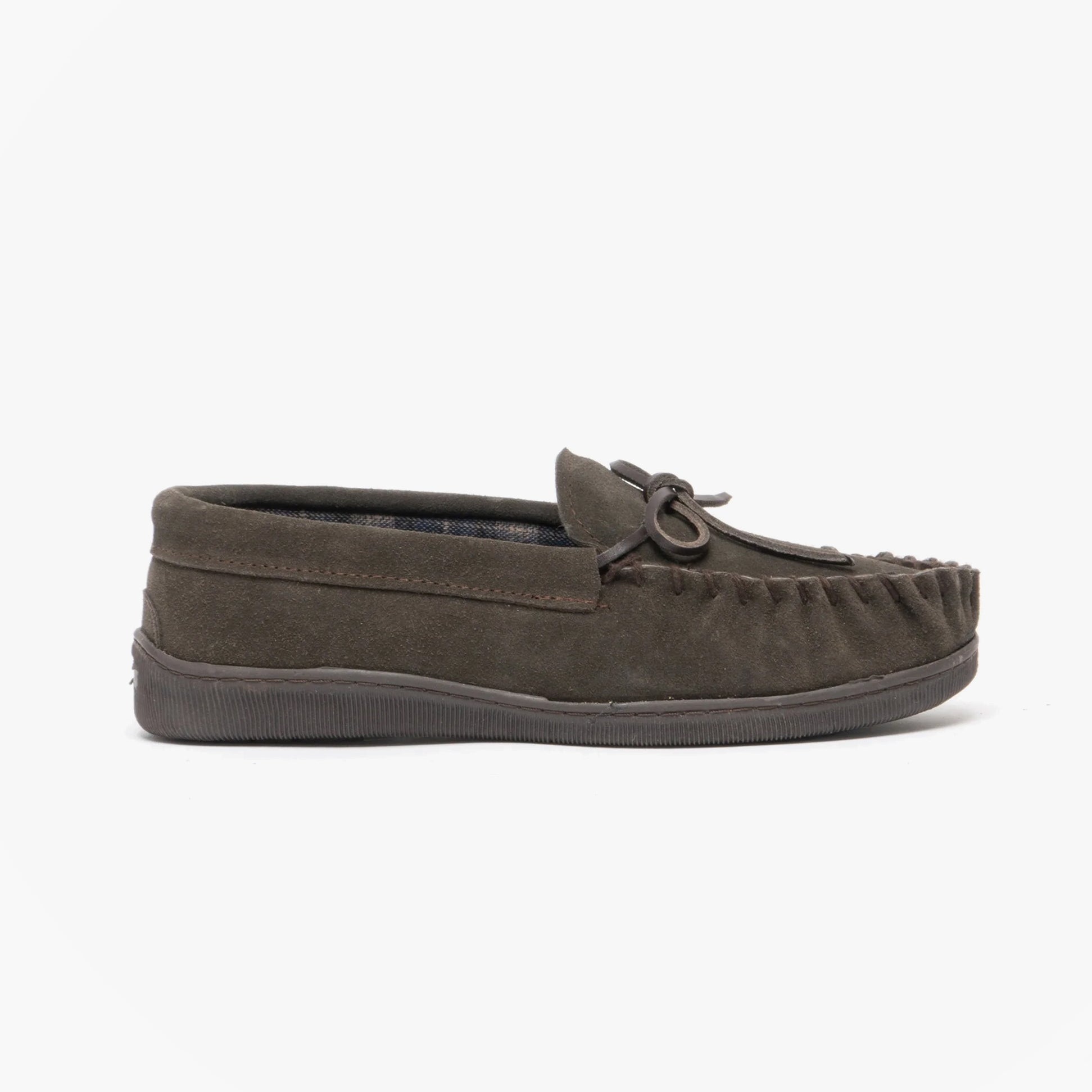 Sleepers ADIE Mens Moccasin Slippers Brown
