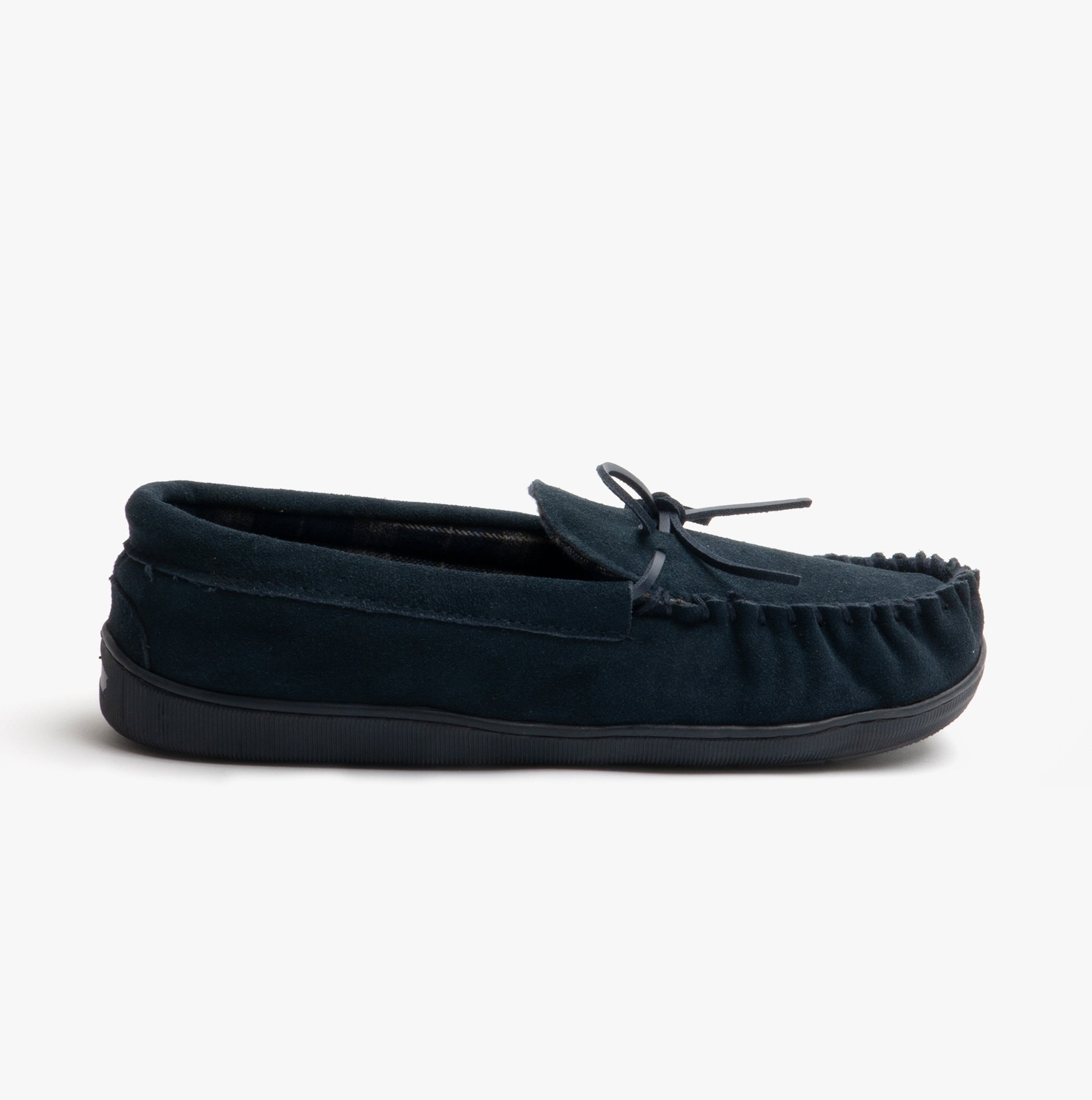 Sleepers ADIE Mens Moccasin Slippers Navy Blue
