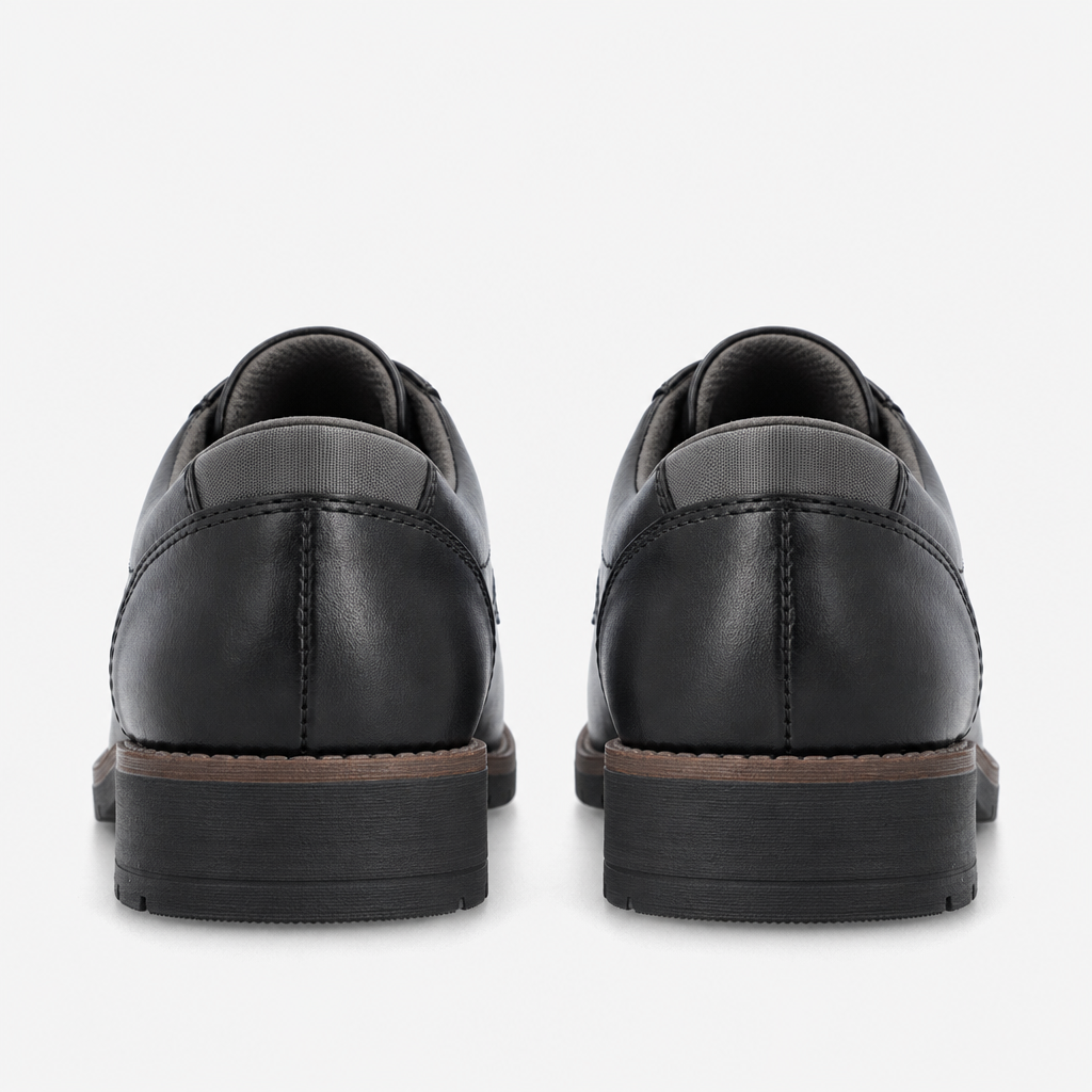 Rieker 13900 Mens Lace-Up Shoes Black/Smoke