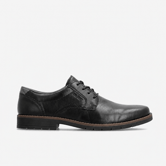 Rieker 13900 Mens Lace-Up Shoes Black/Smoke