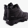 Sorel KINETIC IMPACT PUFFY ZIP Womens Winter Boots Black back view highlighting waterproof design.