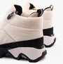 Sorel KINETIC IMPACT PUFFY ZIP Womens Winter Boots White rear view highlighting padded design and zipper closure.