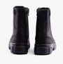Sorel EXPLORER STRT LACE Womens Boots Black, rear view showcasing sleek design and durable materials.