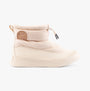 Side view of Sorel OUT N ABOUT IV PUFFY Womens Winter Boots Brown featuring a soft, warm design and lightweight sole.