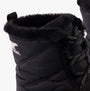 Sorel WHITNEY II PLUS LACE Womens Winter Boots Black detail view showing plush lining and lace-up design.