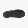 Strive JAVA II Womens Sandals Black bottom view of rubber sole with embossed brand name
