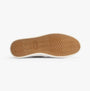 TOMS CARLO Mens Trainers Grey bottom view of rubber sole with unique pattern and brand logo detailing.