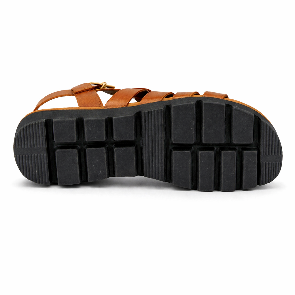 Cipriata AZIA Womens T-strap Sandals Tan