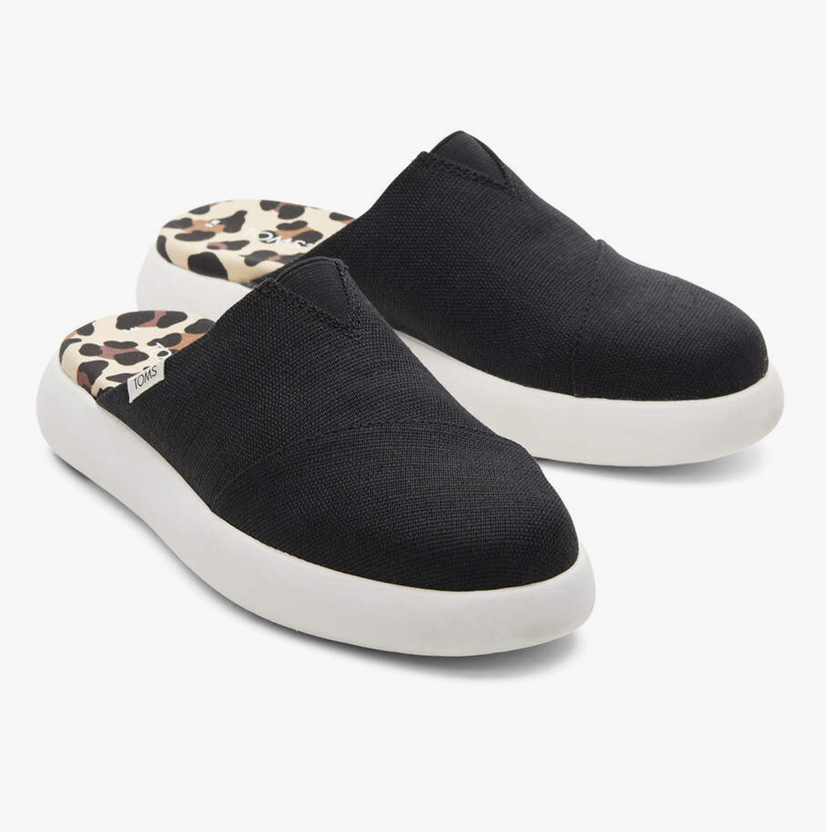 TOMS Women’s Az 9 Alpargata Mallow  Black Canvas Slip-On Mules shoes TOMS Alpargata Mallow Slip Ons Black - Flat Shoes for Women main image 4