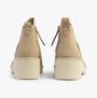 TOMS MAUDE Womens Boots Natural back view showing wedge heel and suede upper.