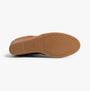 TOMS CLARE Womens Boots Tan bottom view showing rubber sole with tread design and brand imprint.