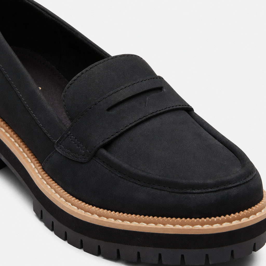 TOMS CARA Womens Loafer Shoes Black