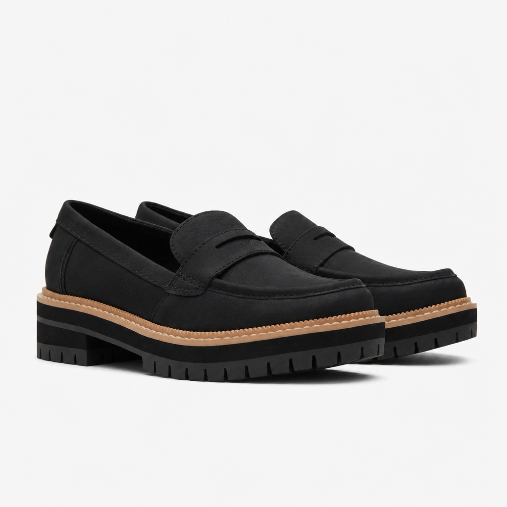 TOMS CARA Womens Loafer Shoes Black