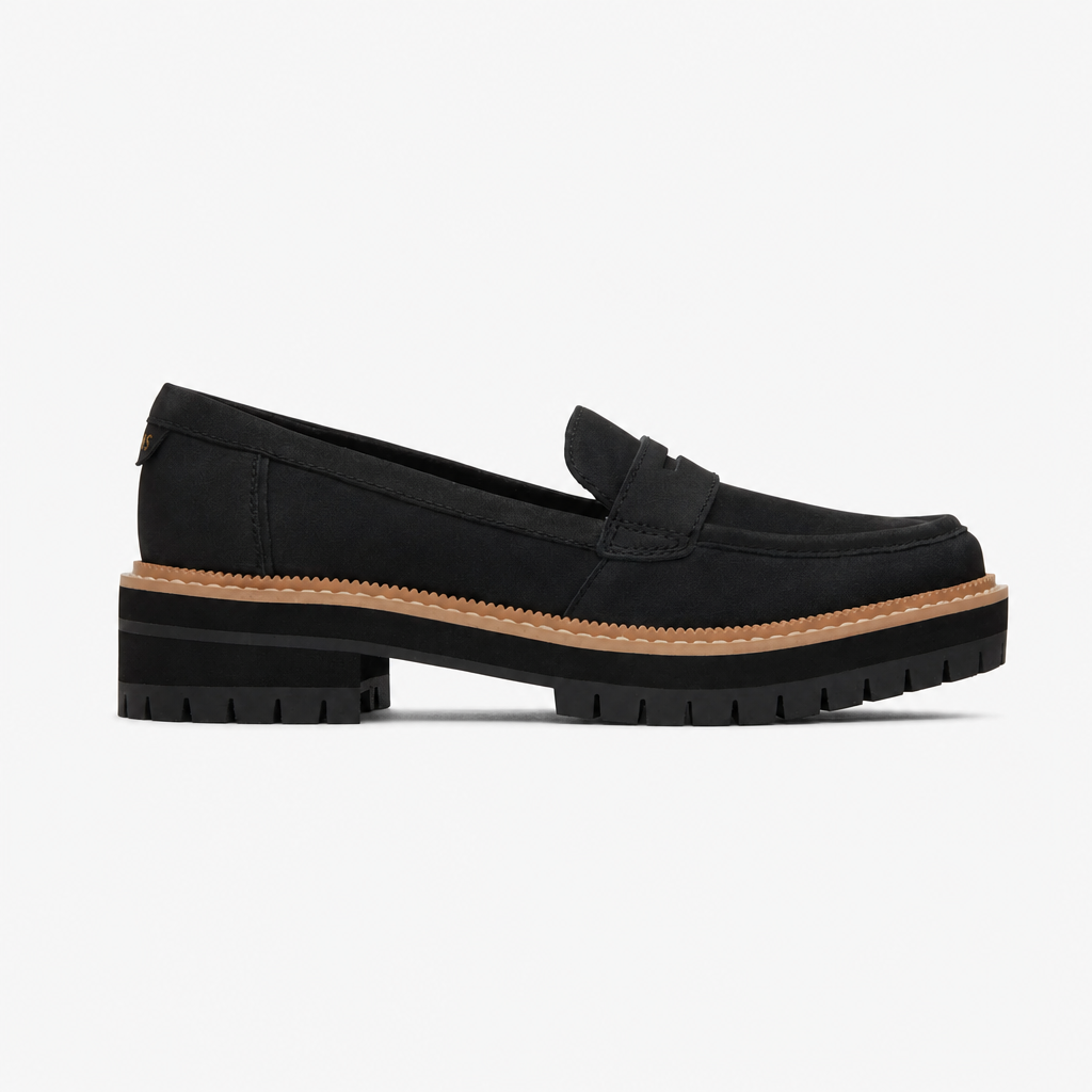 TOMS CARA Womens Loafer Shoes Black