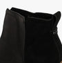 TOMS CLARE Womens Boots Black detail view showing black suede upper and pull-on closure.