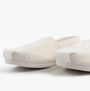 TOMS ALPARGATA CLASSIC Womens Espadrille White side view showcasing lightweight textile upper and round toe design.