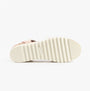TOMS DIANA Womens Sandals Pink bottom view showing synthetic sole and textured pattern.