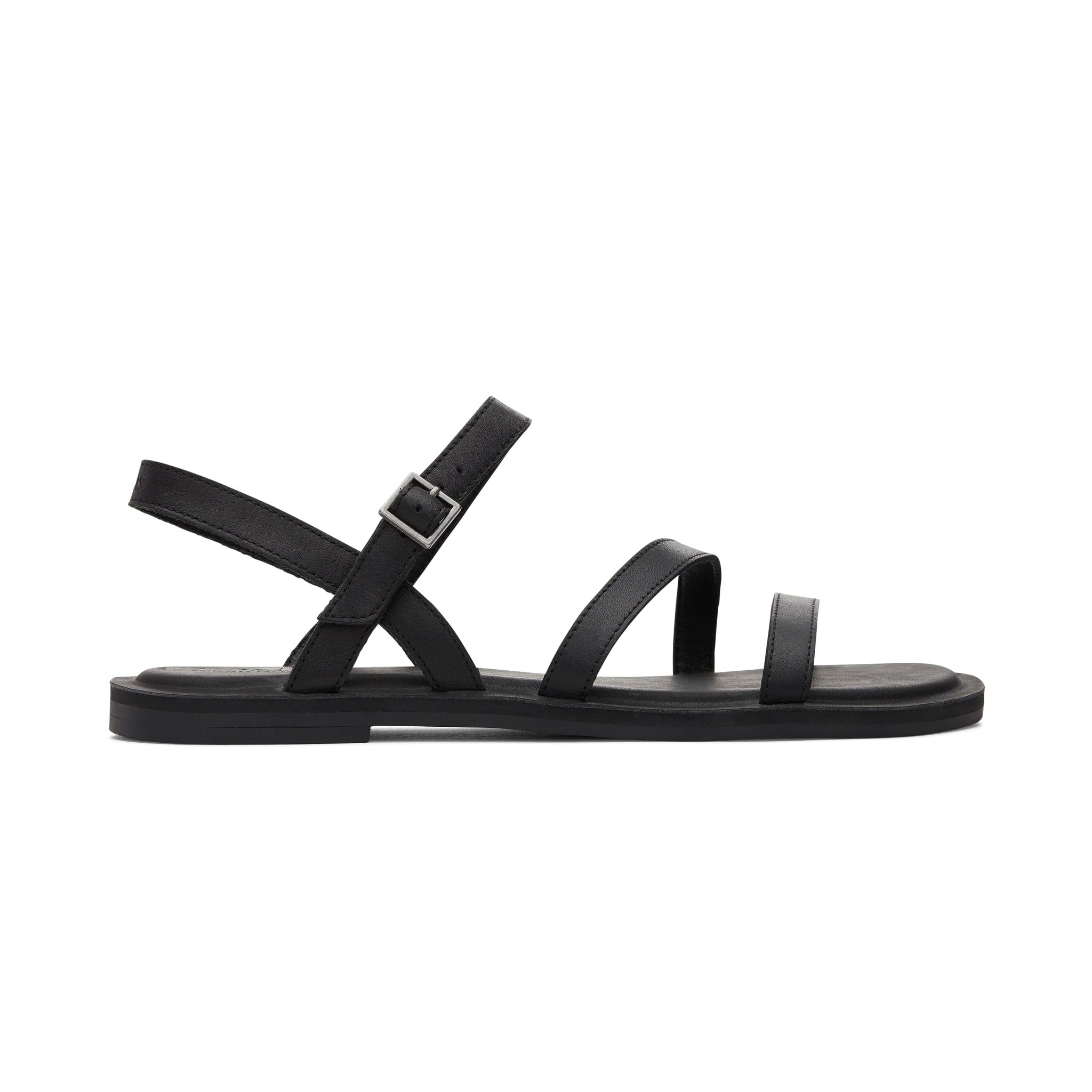 TOMS KIRA Womens Ankle Strap Sandals Black