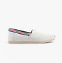 TOMS ALPARGATA CLASSIC Mens Espadrilles Grey side view with rubber sole and slip-on design.