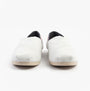TOMS ALPARGATA CLASSIC Mens Espadrilles Grey front view showcasing lightweight cotton and slip-on design.